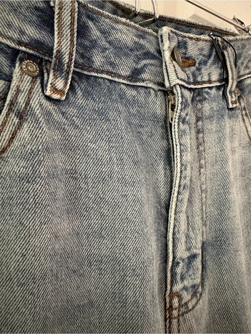 Zara The ZW Cuffed Light Blue Balloon JeansSize 6 - Picture 14 of 16